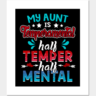 My Aunt Is Temperamental Half Temper Half Mental Posters and Art